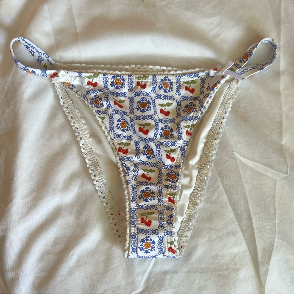 Dippin' Daisy's Patterned Swim Bottoms - Blue and Red